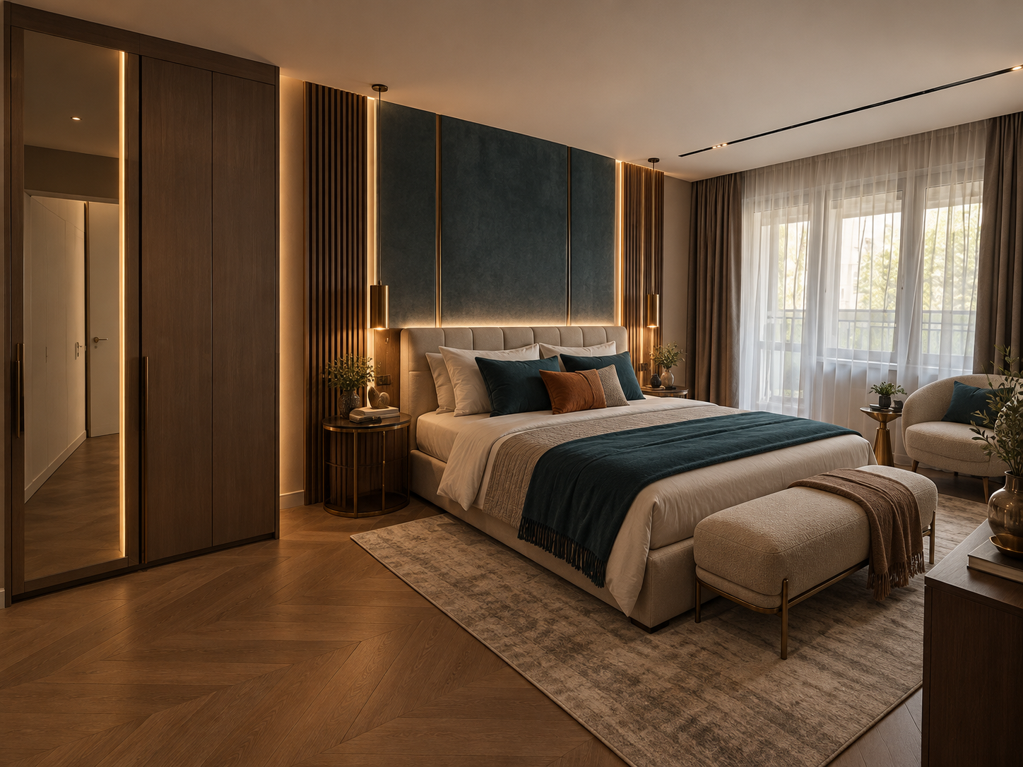 Dated Bedroom To Warm Concept after